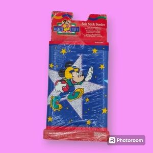 Vintage Mickey Mouse Sports Decorative Wall Self Stick Border Mickey's Stuff